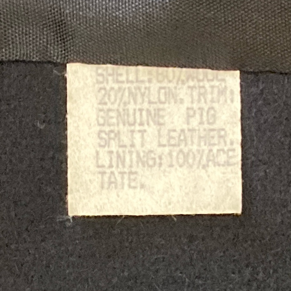 Vtg 80s 90s Jofeld Long Black Wool Blend Double Breasted Coat Overcoat Women’s L - Picture 10 of 16